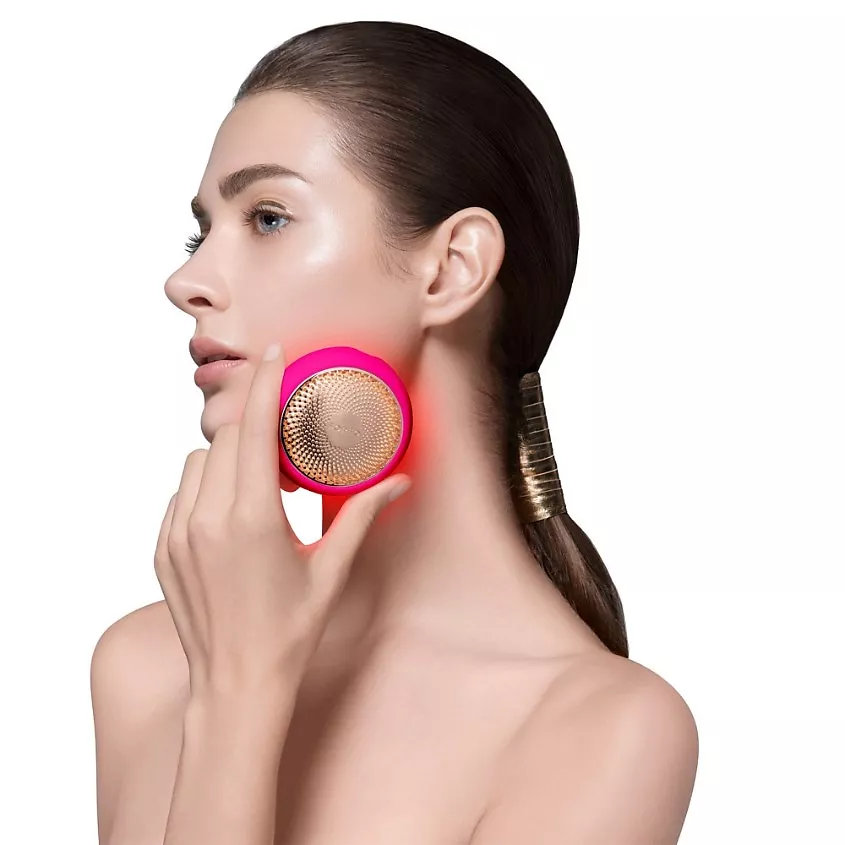 FOREO Skincare Secrets Набор Смарт-маска для лица UFO 2 fuchsia + 5 упаковок UFO Масок Parfum-Gold